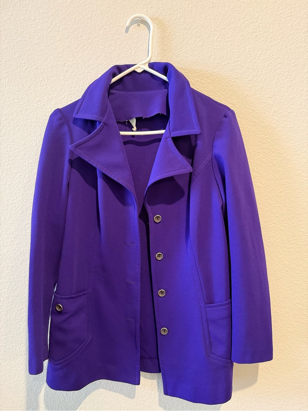Purple Women's Button-Front Coat